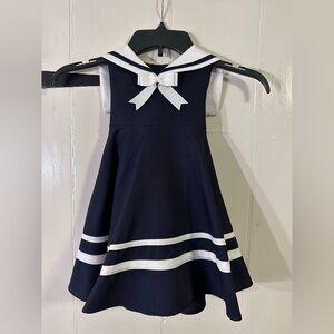 Rare Editions Navy/White Sailor Dress Size 24 Months
